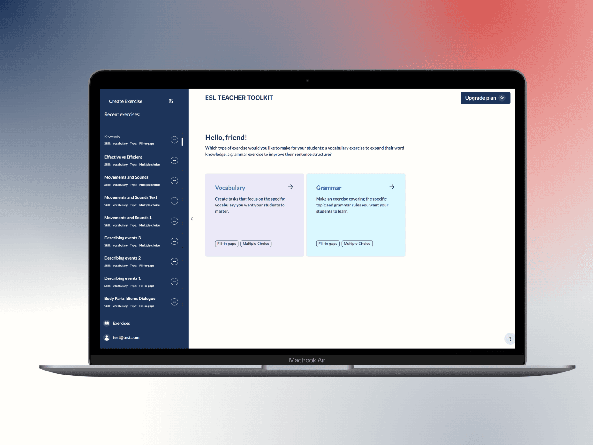 AI ESL Teacher Toolkit screenshot 2